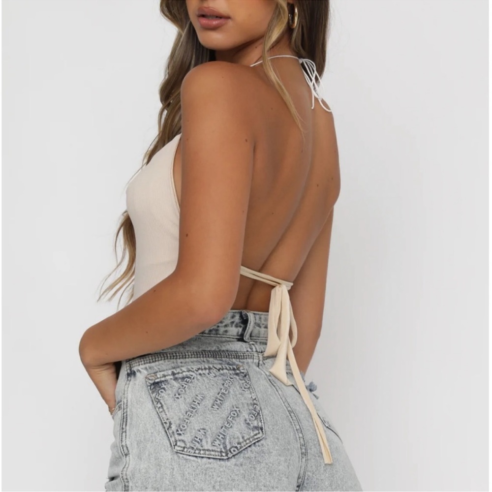 White Fox Boutique open back crop
